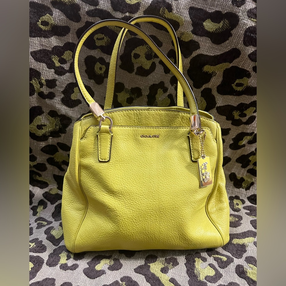 COACH green handbag